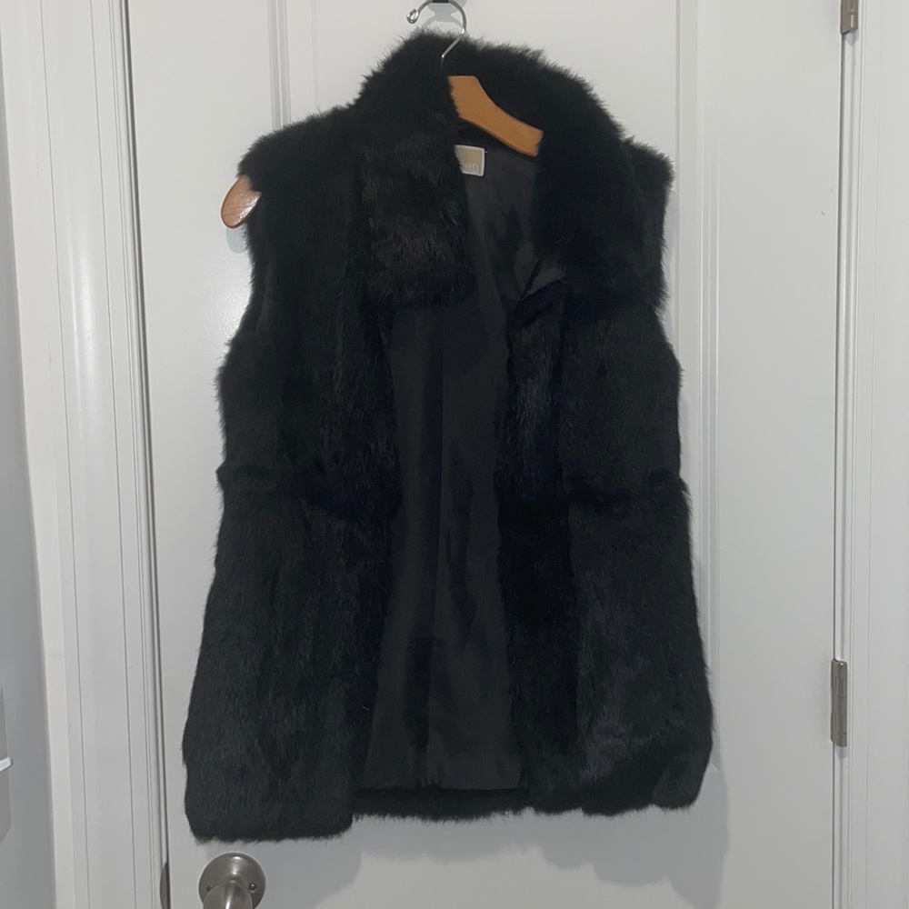 Michael by MK Rabbit Fur sleeveless jacket